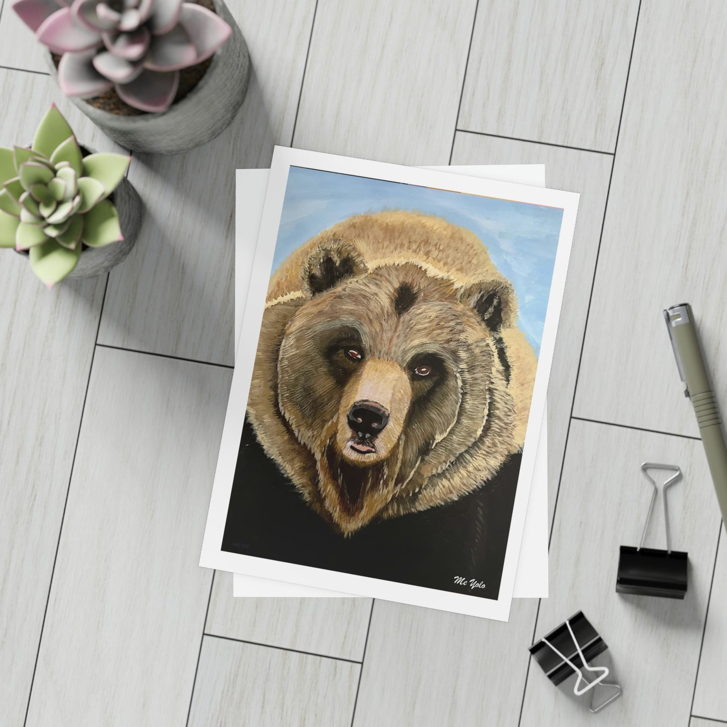 ME YOLO Grizzley Wildlife Series Greeting Card Bundles (envelopes included)