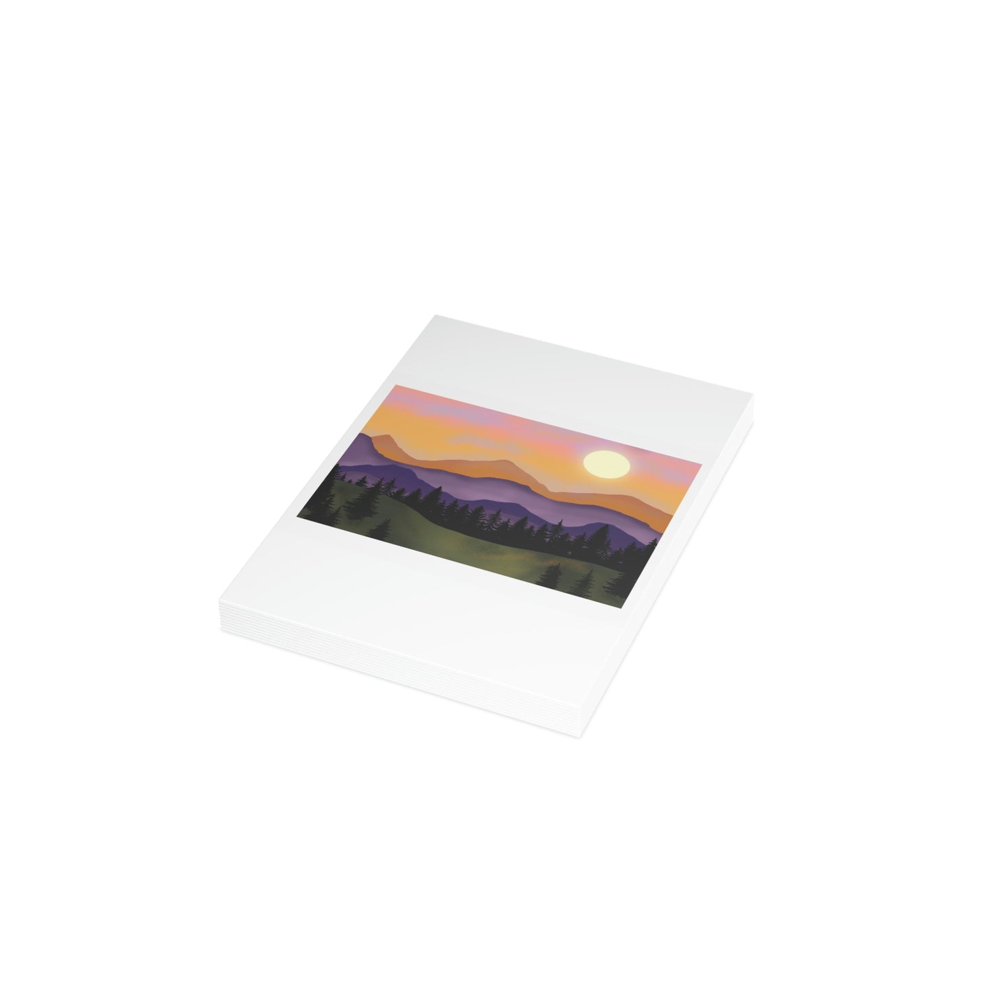 ME YOLO Vibrant Mountain Scene Greeting Card Bundles (envelopes included)