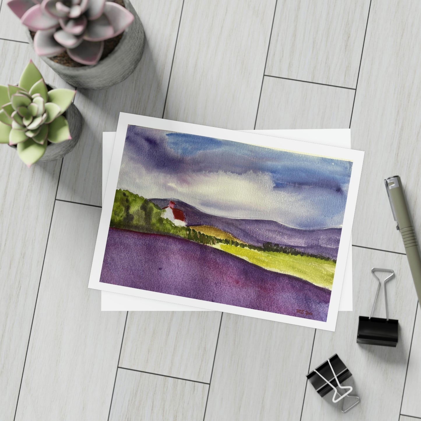 ME YOLO Watercolor Vermont landscape Series Greeting Card Bundles (envelopes included)