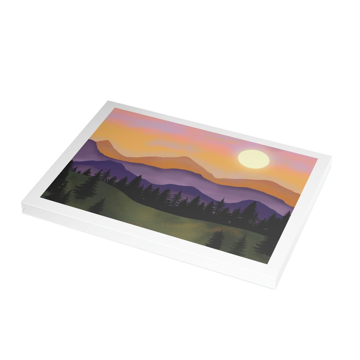 ME YOLO Vibrant Mountain Scene Greeting Card Bundles (envelopes included)