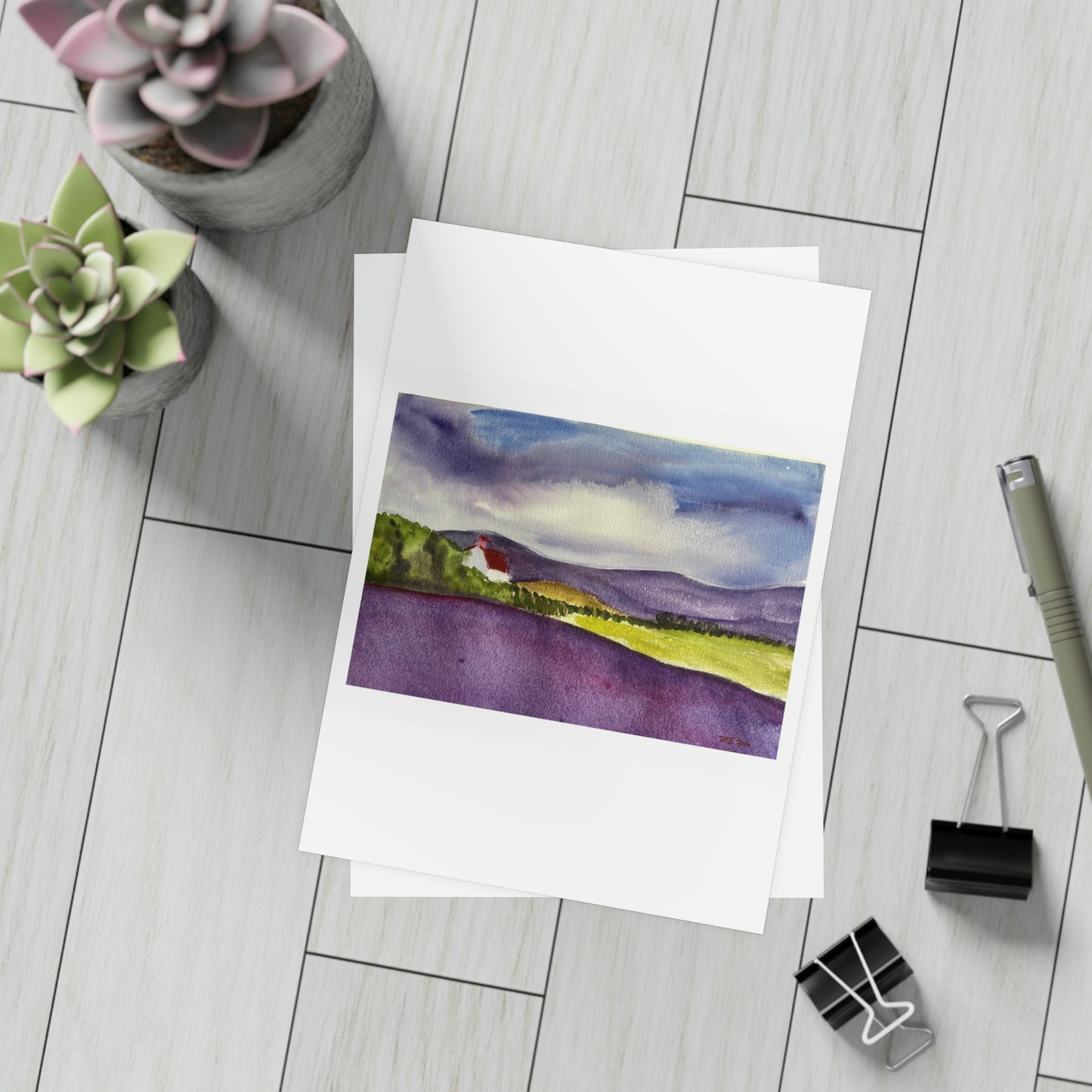 ME YOLO Watercolor Vermont landscape Series Greeting Card Bundles (envelopes included)