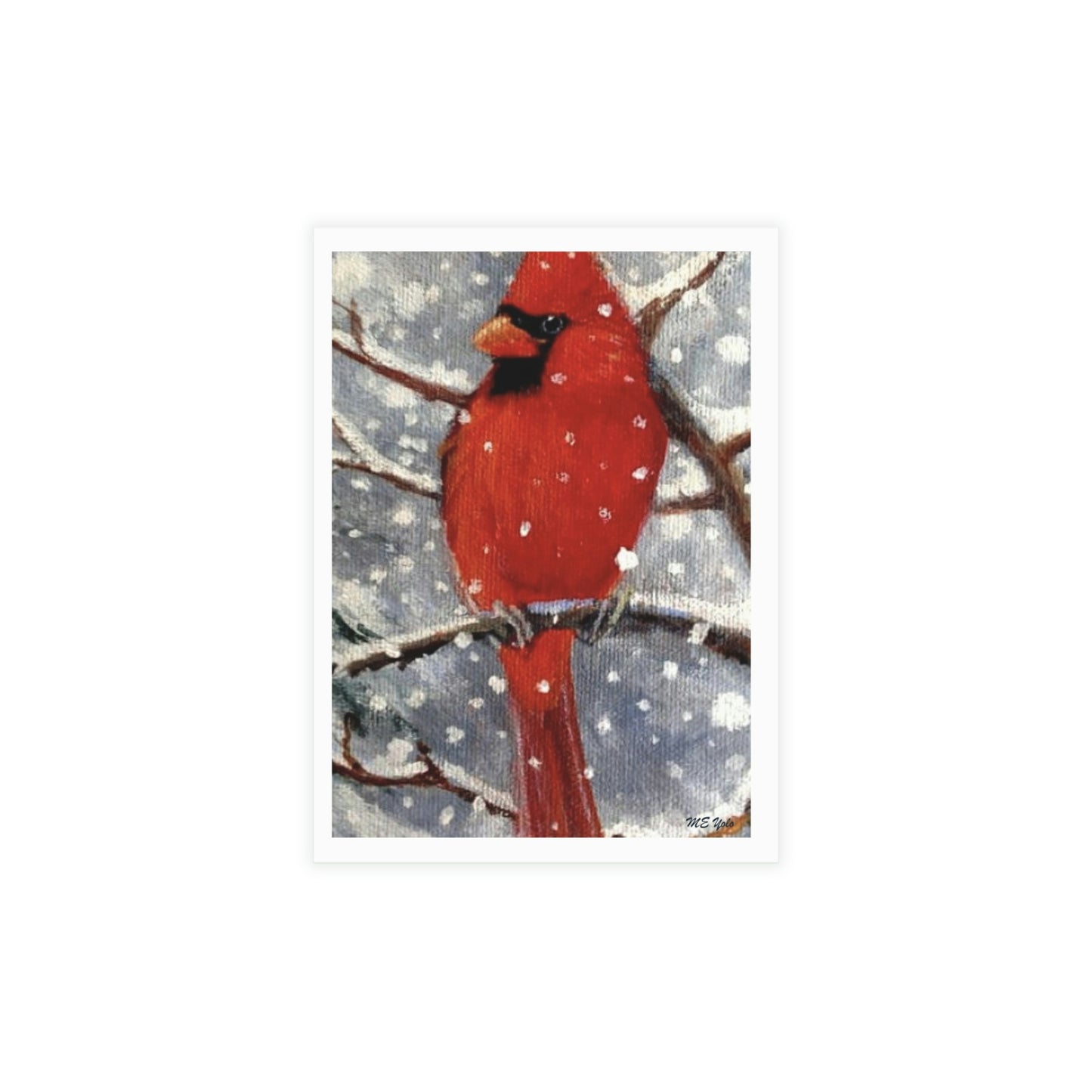 ME YOLO Winter Series Red Cardinal Greeting Card Bundles (envelopes included)