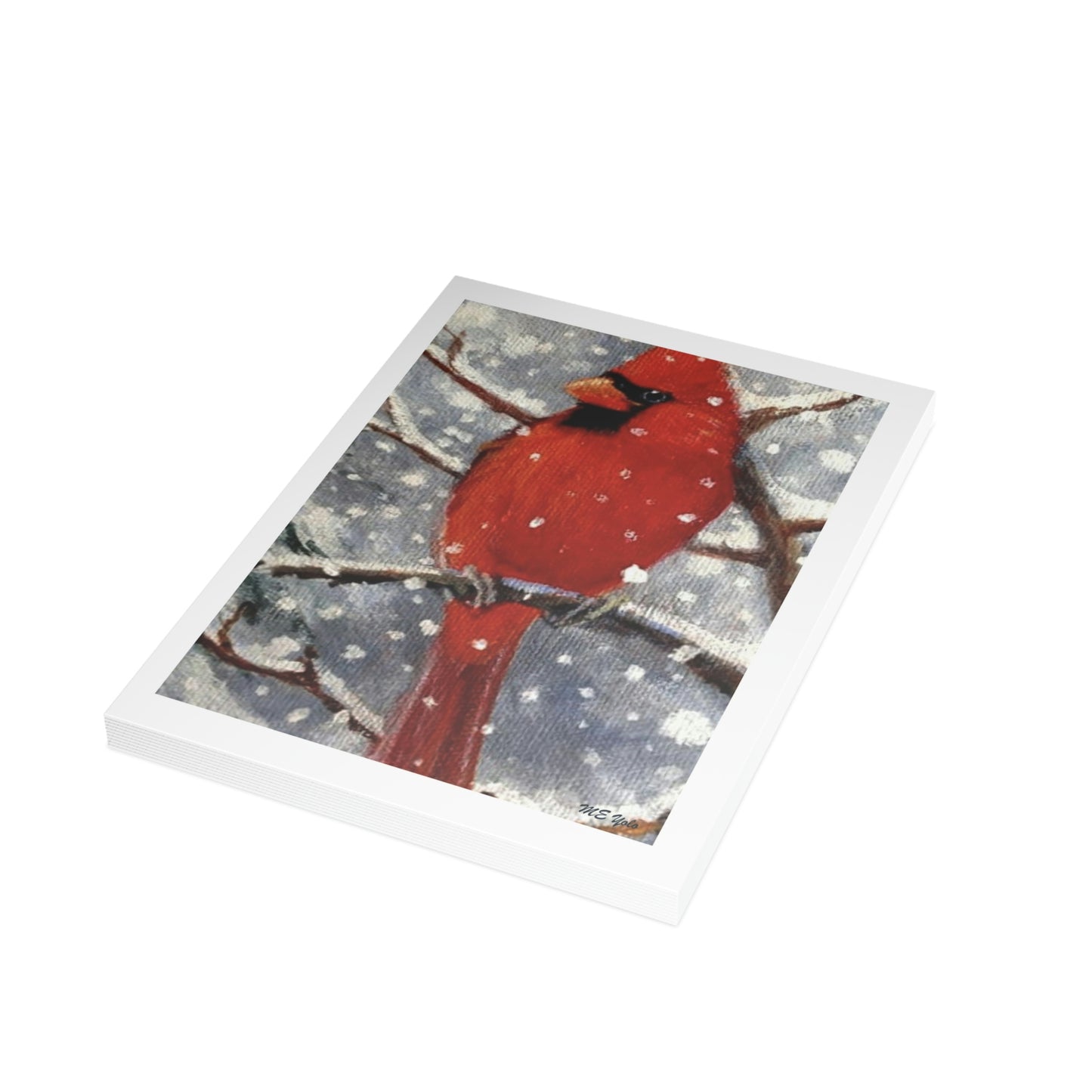 ME YOLO Winter Series Red Cardinal Greeting Card Bundles (envelopes included)