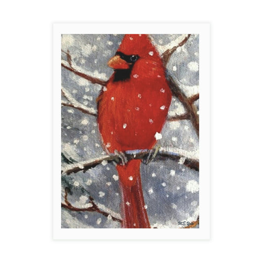 ME YOLO Winter Series Red Cardinal Greeting Card Bundles (envelopes included)