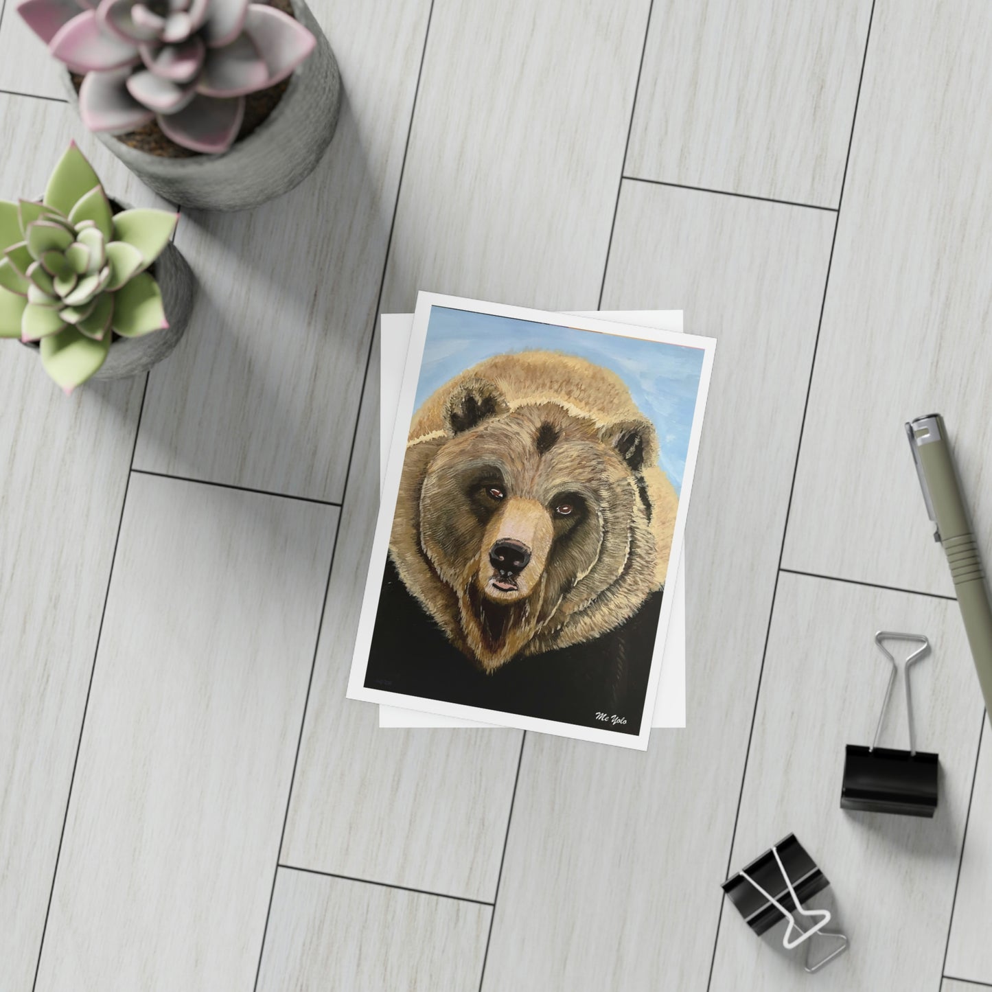 ME YOLO Grizzley Wildlife Series Greeting Card Bundles (envelopes included)