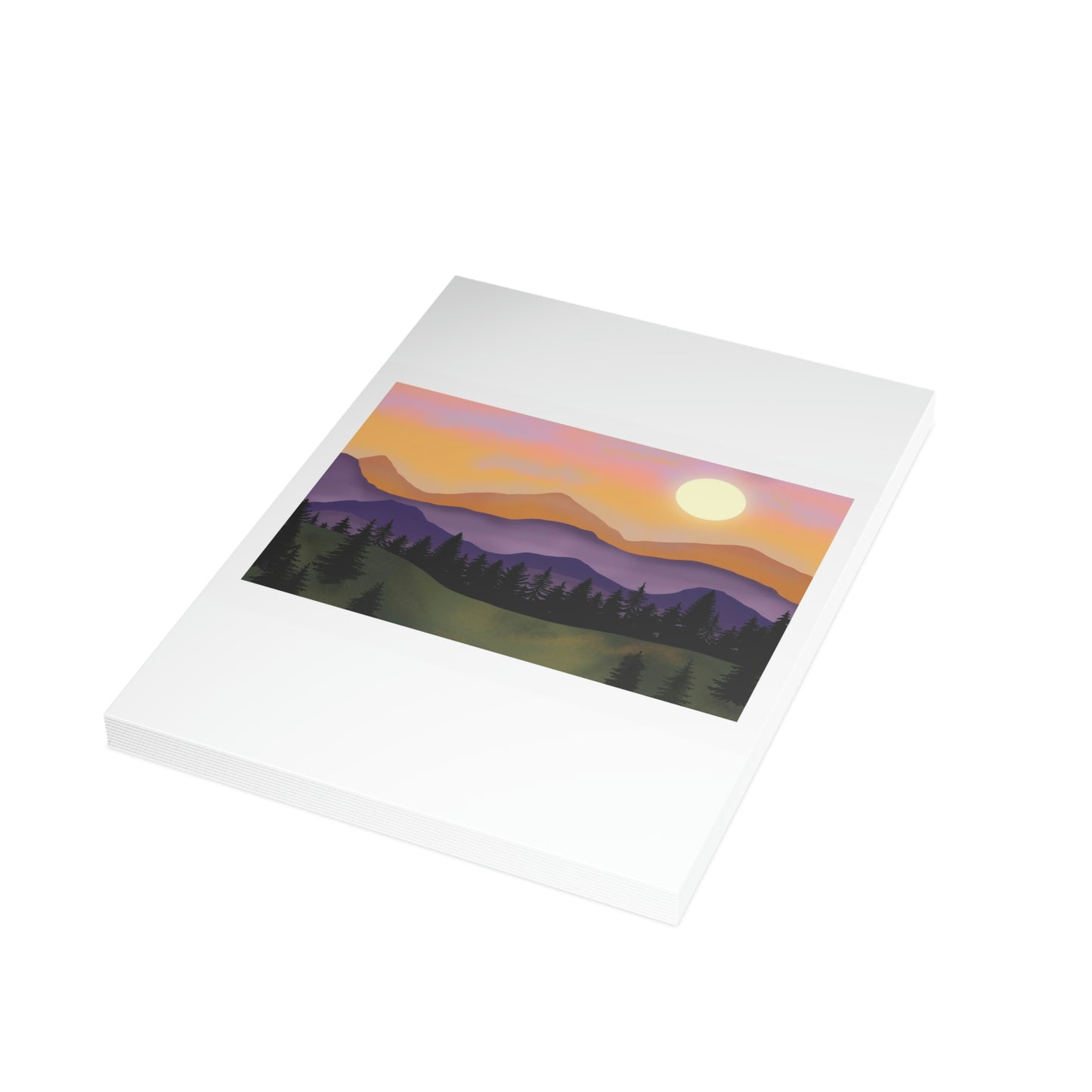 ME YOLO Vibrant Mountain Scene Greeting Card Bundles (envelopes included)