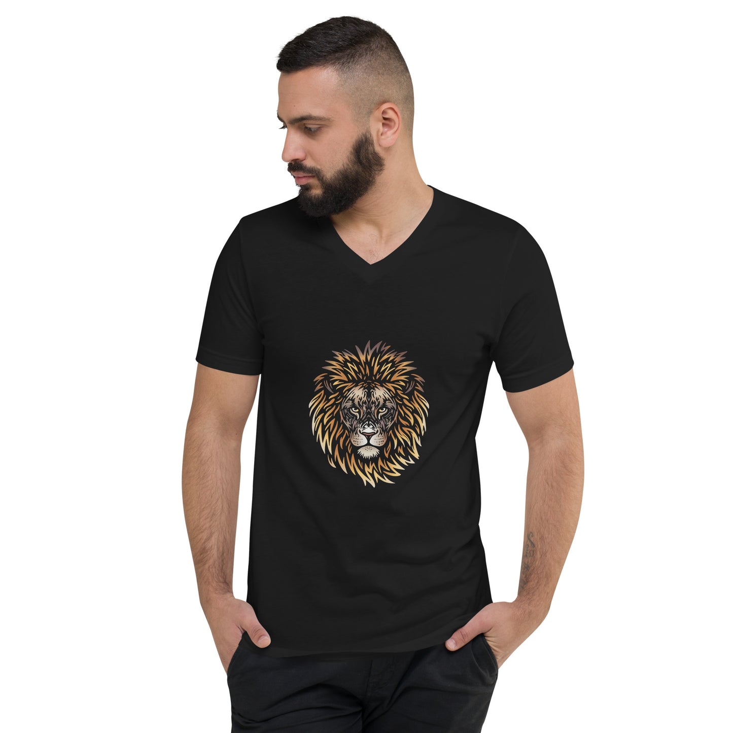 Unisex Short Sleeve V-Neck T-Shirt