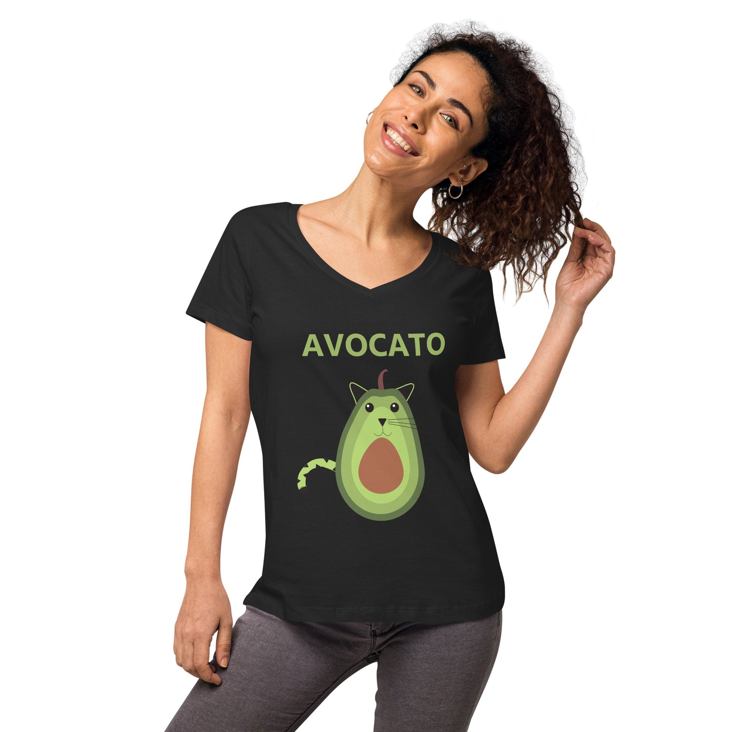 Avocato Women’s fitted v-neck t-shirt