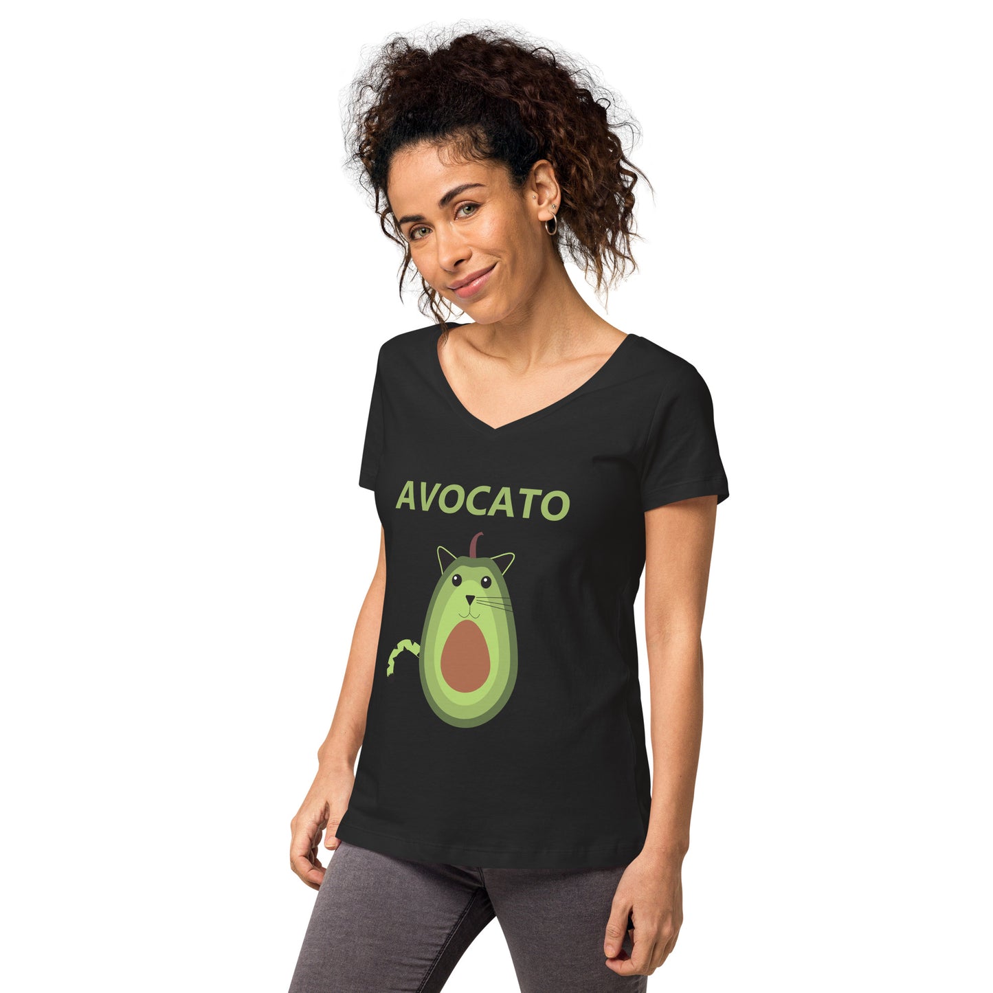 Avocato Women’s fitted v-neck t-shirt